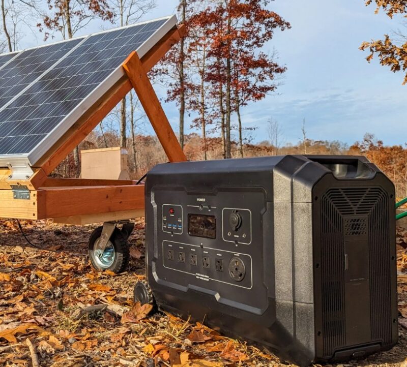 Portable power station for camping